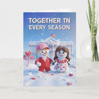 Carte Trump Valentine's Day Card | Snowman Trump USA 250