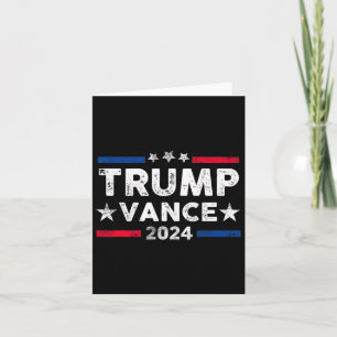 Carte Trump Vance 2024 Président Trump partisan Réélecti