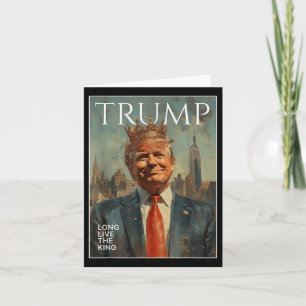 Carte Trump Vit Longtemps Le Roi Drôle Tee - shirts