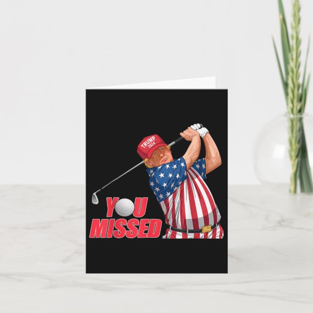Carte Trump Vous Avez Manqué Funny Golf Red Casquette (Devant)