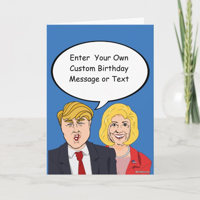 Carte Trump vs Trump Birthday Card - Personnaliser votre (Devant)