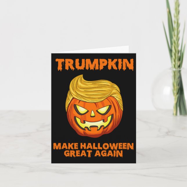 Carte Trumpkin Usa Rendre Halloween super encore drôle (Devant)