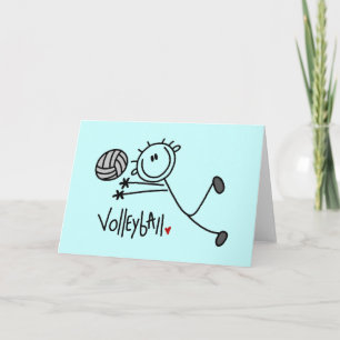 Carte Tshirts et cadeaux de volley-ball de base-ball