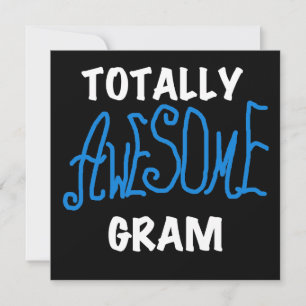 Carte Tshirts et cadeaux Gram Blue totalement géniaux