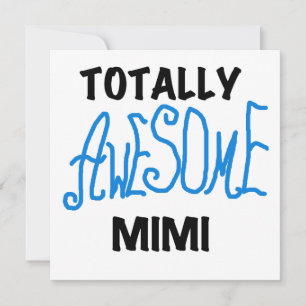 Carte Tshirts et cadeaux Mimi Bleus absolument géniaux