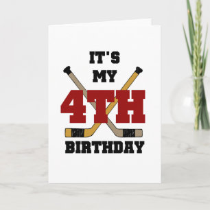 Carte Tshirts et cadeaux pour le 4e anniversaire de hock