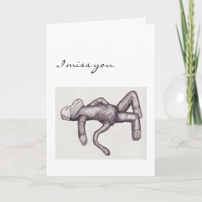 Carte tu as oublié le singe à soie (Devant)