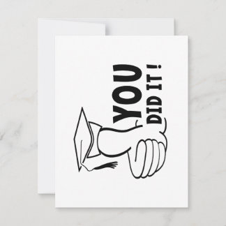 Carte Tu as réussi ou tu as réussi, diplôme
