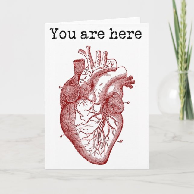 Carte Tu es là dans mon coeur (Devant)