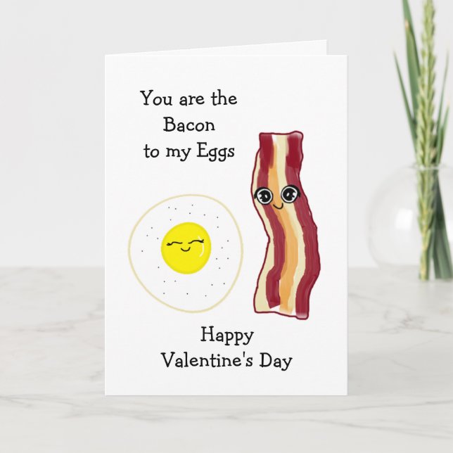 Carte Tu es le phare de ma Saint-Valentin aux oeufs (Devant)