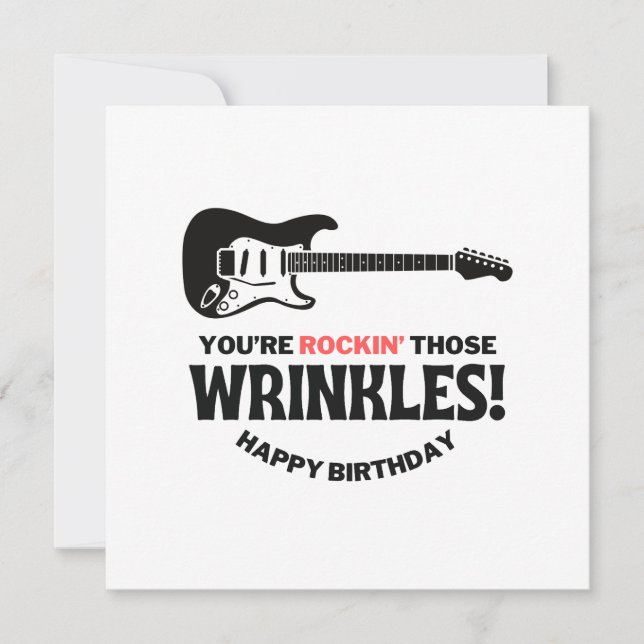 Carte Tu es Rockin's ces Wrinkles (Devant)
