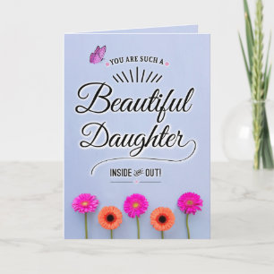 Carte Tu es une fille magnifique, à l'intérieur comme à