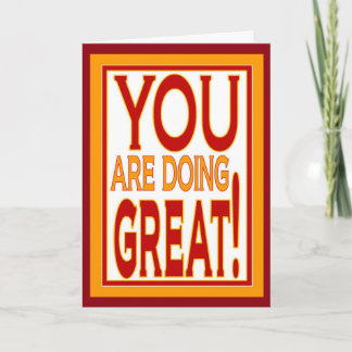 Carte Tu Fais Bien ! - Encouragement