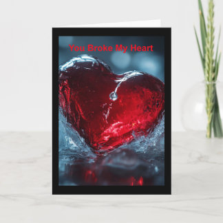 Carte Tu M'As Brisé Le Coeur.