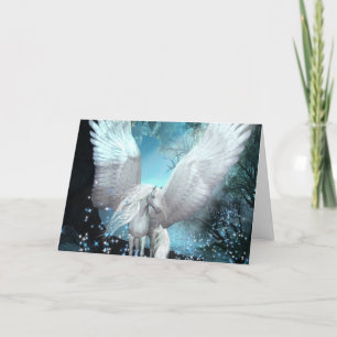 Carte Tu M'As Donné Des Ailes Étincelant Le Pegasus