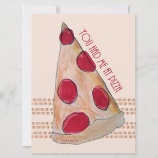 Carte tu m'as eu à pizza card