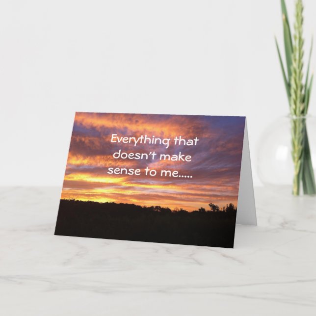 CARTE TU ME FAIS COMPRENDRE LA VIE - AMOUR D'ANNIVERSAIR (Devant)