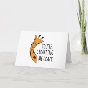 Carte Tu me girafes fou