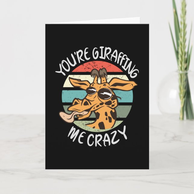 Carte Tu me girafes fou (Devant)