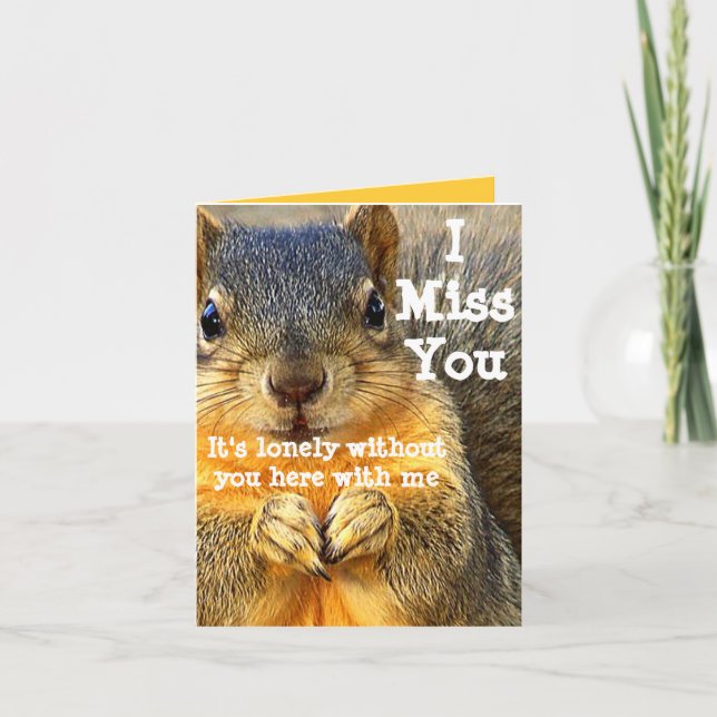 Carte Tu me manques. (Devant)