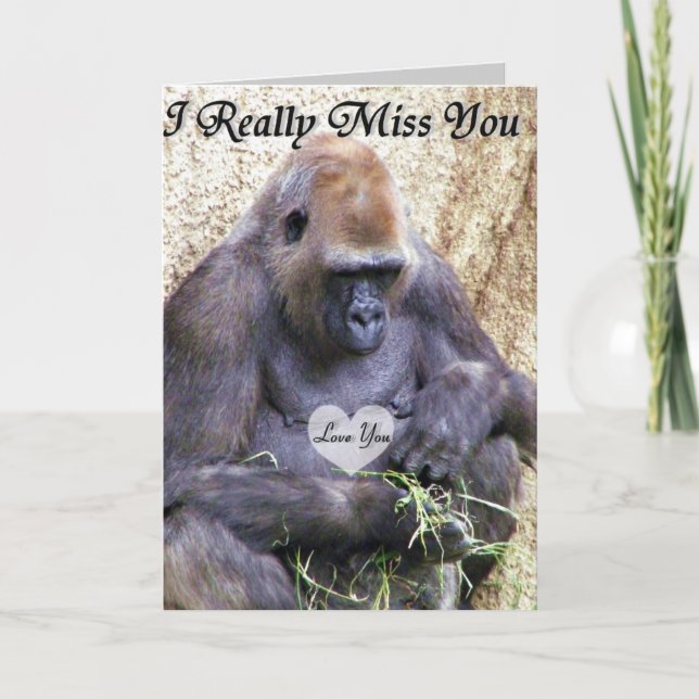 Carte Tu me manques. (Devant)