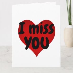 Carte Tu me manques l'amour costumisable
