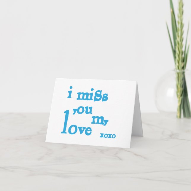 Carte Tu Me Manques Mon Amour (Devant)