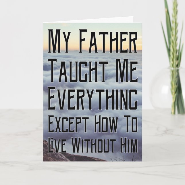 Carte Tu me manques papa (Devant)