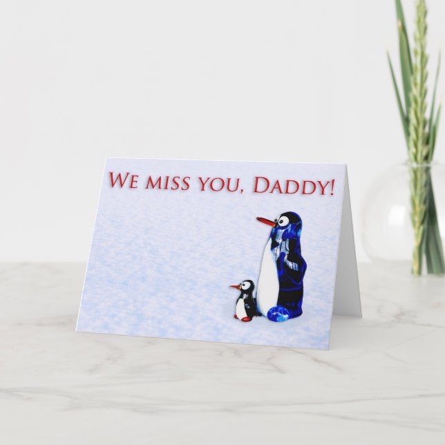 Carte Tu nous manques, papa. (Devant)