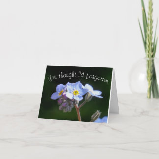 Carte tu pensais que j'avais oublié ?