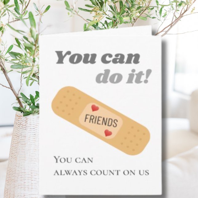 Carte Tu peux le faire Soutien des amis (Créateur téléchargé)