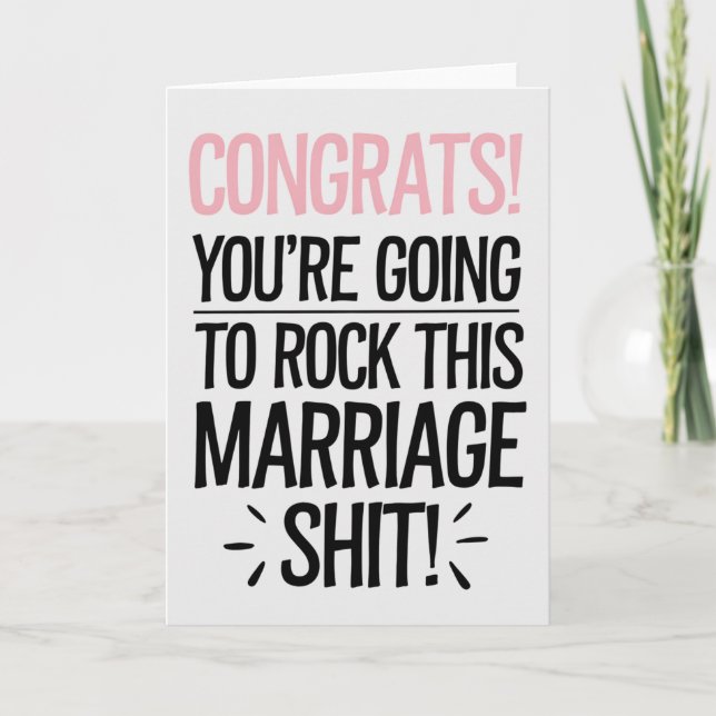 Carte Tu vas mettre la main sur ce Mariage marial (Devant)