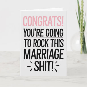 Carte Tu vas mettre la main sur ce Mariage marial