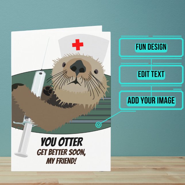 Carte Tu Verras Mieux Bientôt (Send this lovely card to your loved one who is brave in the face of an accident or illness.)