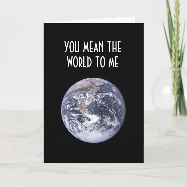 CARTE TU VEUX DIRE LE MONDE POUR MOI (Devant)