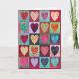 Carte Tuiles d'art de coeur