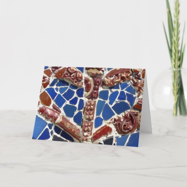 Carte Tuiles de coeur de Barcelone (Devant)