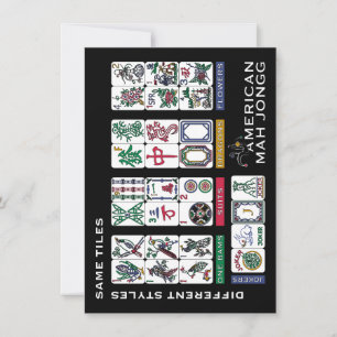 Carte Tuiles de Mah-Jong identiques