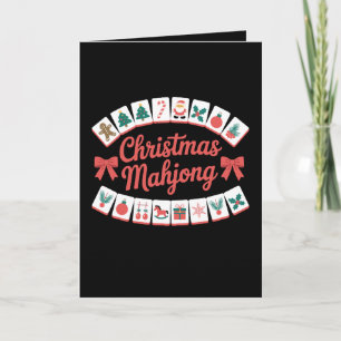 Carte Tuiles de Mahjong Noël Arcs Saison de vacances de