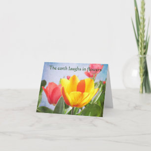 Carte Tulip Spring Joy Jour des terres Salutation