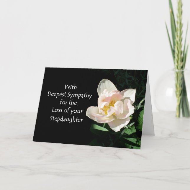 Carte Tulip Sympathy - Perte d'une Stepgirl (Devant)