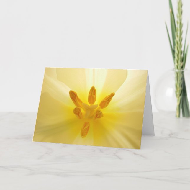 Carte Tulipe jaune (Devant)