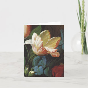 Carte Tulipe vintage de jardin en fleur, fleurs