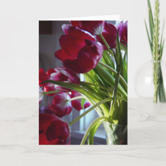 Carte Tulipes d'anniversaire