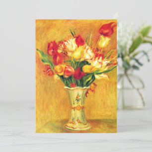 Carte Tulipes de Pierre Renoir, Impressionnisme Vintage