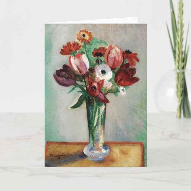 Carte Tulipes et Ranunculus | Henri Manguin (Devant)