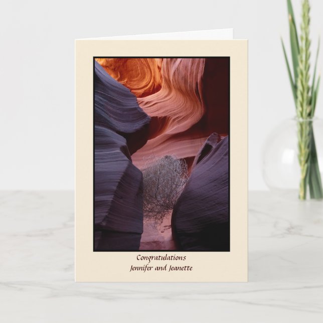 Carte Tumbleweed Apache Mariage Bénédiction gay LGBT (Devant)