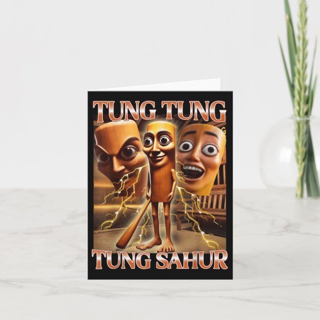 Carte Tung Tung Tung Sahur Italien Brainrot meme (Devant)