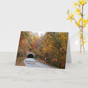 Carte Tunnel sur la promenade Blue Ridge de la Caroline 