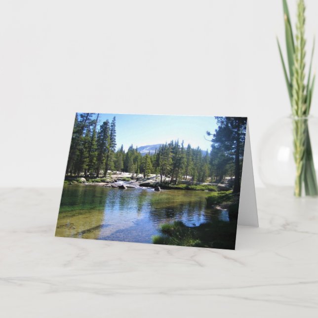 Carte Tuolumne River à Tuolumne Meadows, Yosemite, CA (Devant)
